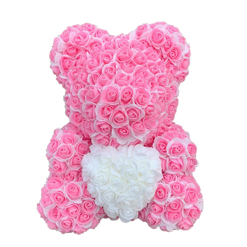 Double Colour Rose Bear