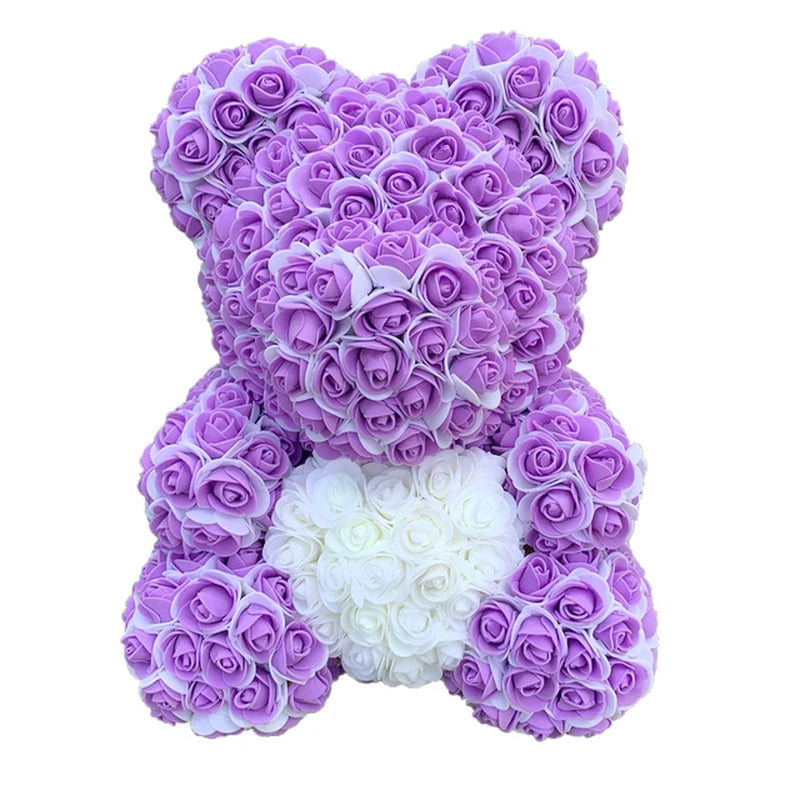 Double Colour Rose Bear