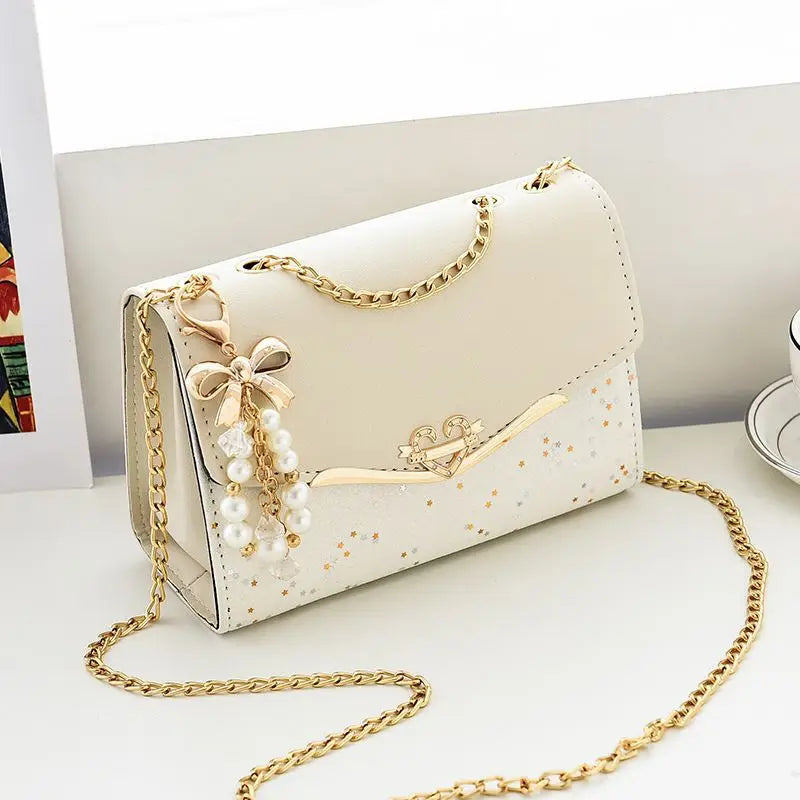 Trendy Crossbody Bag with Tassel Pendant