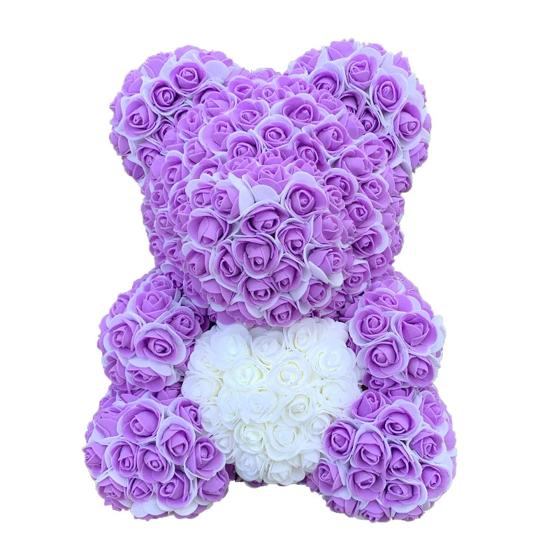 Double Colour Rose Bear