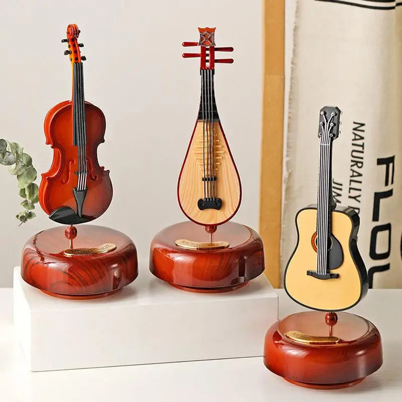 Guitar Violin Pipa Musical Box 