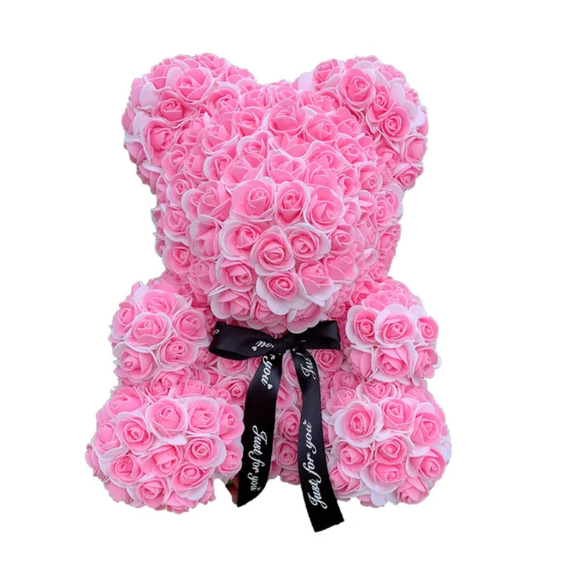 Double Colour Rose Bear