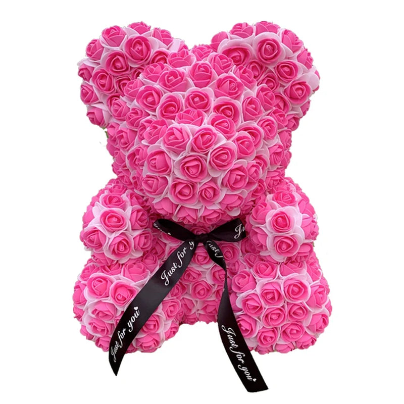 Double Colour Rose Bear