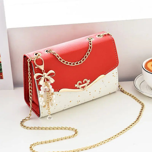 Trendy Crossbody Bag with Tassel Pendant