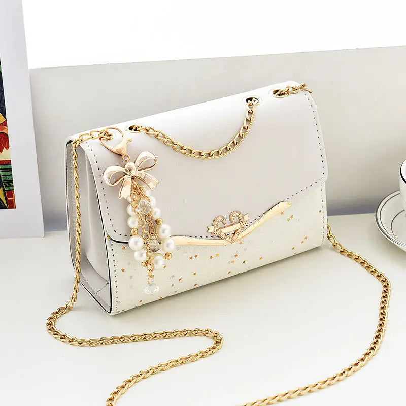 Trendy Crossbody Bag with Tassel Pendant