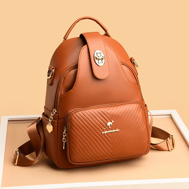 Soft Leather Backpack